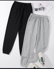 Black and grey trousers