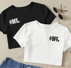 PACK OF 2 #BFF CROP TEES