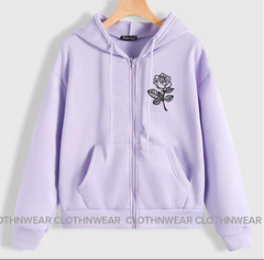 zipper pocket flower