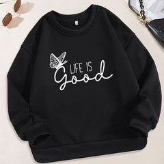Black sweatshirt Life is Good