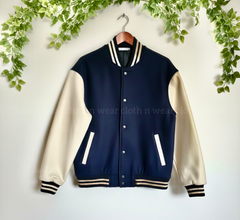 Dark blue baseball jacket