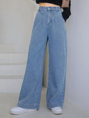 SKY BLUE WIDE LEG JEANS