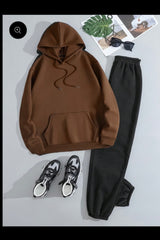 Brown and black Winter (track suit)