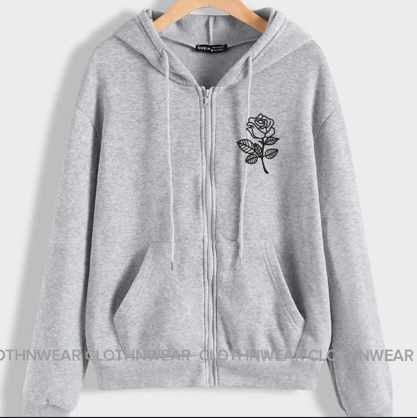 zipper pocket flower