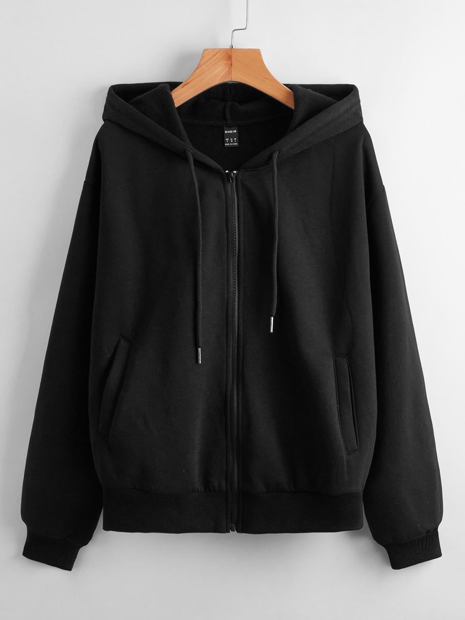 Black plain zipper