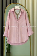 PINK LINING BUTTON DOWN SHIRT