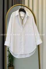 WHITE BUTTON DOWN SHIRT